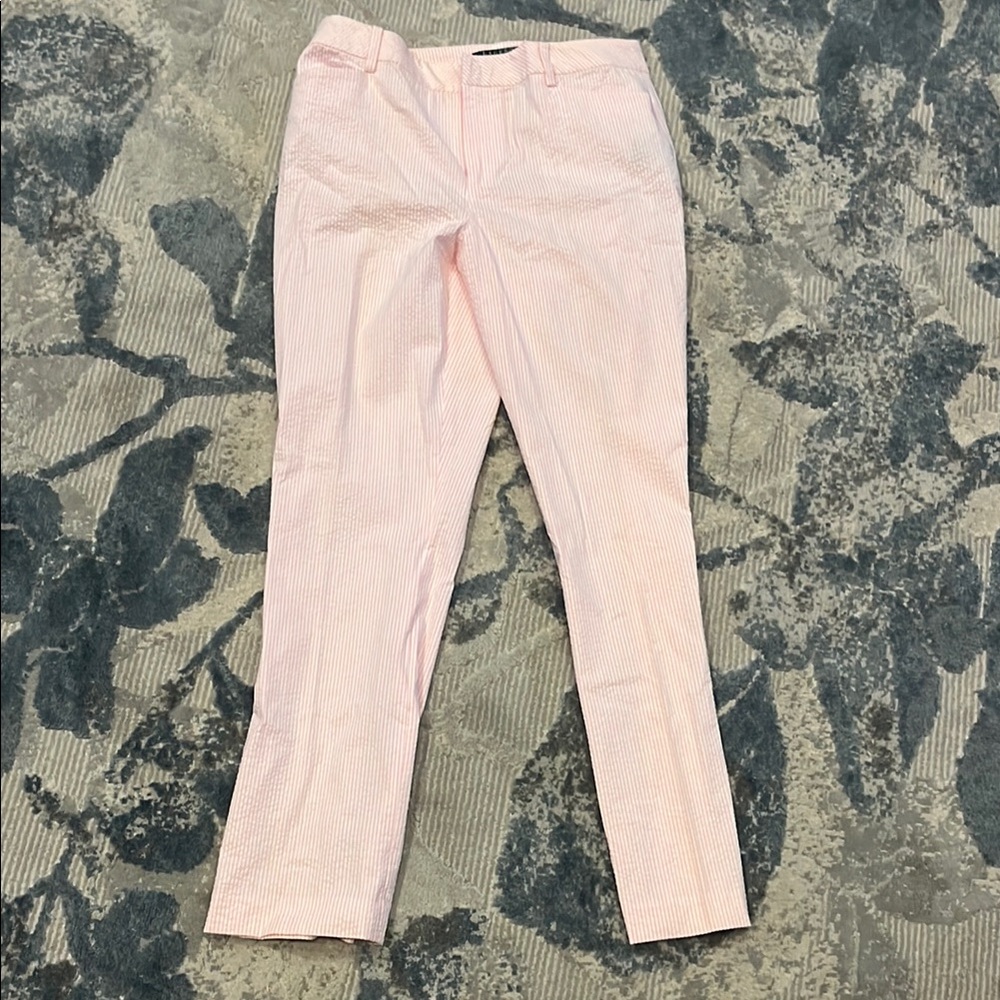 Stylish Pink Striped Pants Vintage